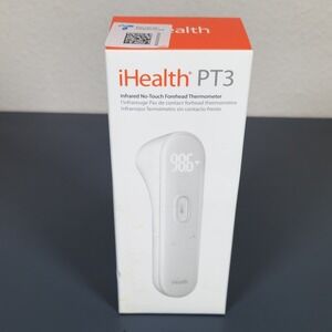 iHealth PT3 Infrared No-Touch Forehead Thermometer Digital Contactless White